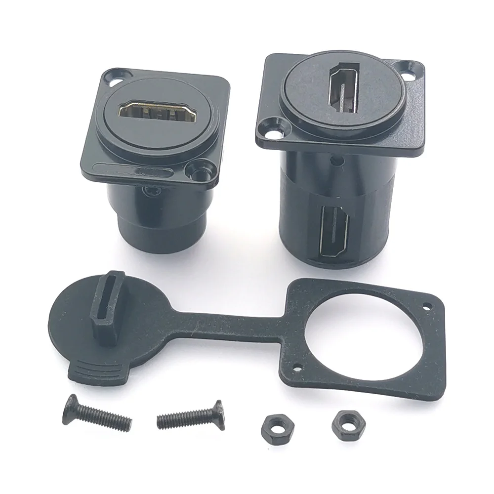 1PC D Type Chassis HD Connector Female Socket Panel Munted Connector HDMI-Compatible Jack With Waterproof Cover
1PC D Type Chassis HD Connector Female Socket Panel Munted Connector HDMI-Compatible Jack With Waterproof Cover