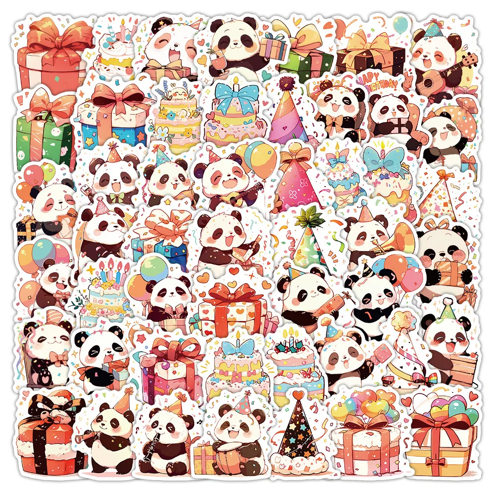 10/63PCS Birthday Celebration Cartoon Stickers Cute Panda Meme Decoration Animal Graffiti Kids Toys Laptop Guitar Car Bike Decal
10/63PCS Birthday Celebration Cartoon Stickers Cute Panda Meme Decoration Animal Graffiti Kids Toys Laptop Guitar Car Bike Decal