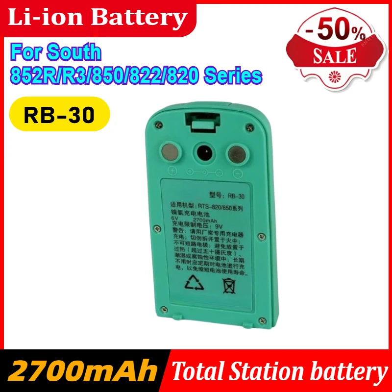 RB-30 Battery for South 852R/R3/850/822/820 Series Total Station Fast Shipping
RB-30 Battery for South 852R/R3/850/822/820 Series Total Station Fast Shipping