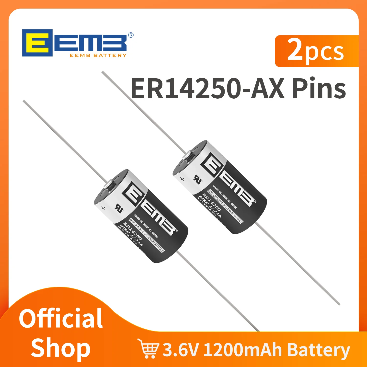 2PCS EEMB 3.6V 1/2 AA батарея ER14250-AX литиевая батарея с AX Pin 14250 1200mAh батареи настраиваемые
2PCS EEMB 3.6V 1/2 AA батарея ER14250-AX литиевая батарея с AX Pin 14250 1200mAh батареи настраиваемые