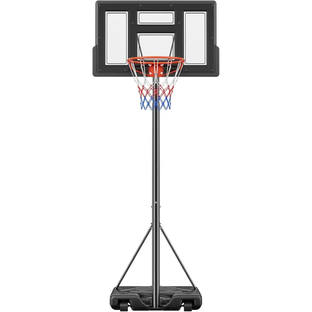 Outdoor Portable Basketball Hoop with Adjustable Height, Shatterproof Backboard, Shock-Absorbing Rim, Filled Base, and Wheels fo
Outdoor Portable Basketball Hoop with Adjustable Height, Shatterproof Backboard, Shock-Absorbing Rim, Filled Base, and Wheels fo