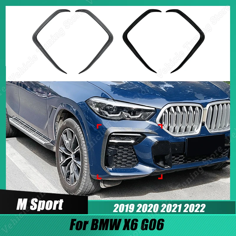 For BMW X6 G06 M Sport 2019-2022 Front Bumper Fog Lamp Cover Spoiler Lip Side Air Vent Wind Blade Frame Trim Gloss Black
For BMW X6 G06 M Sport 2019-2022 Front Bumper Fog Lamp Cover Spoiler Lip Side Air Vent Wind Blade Frame Trim Gloss Black
