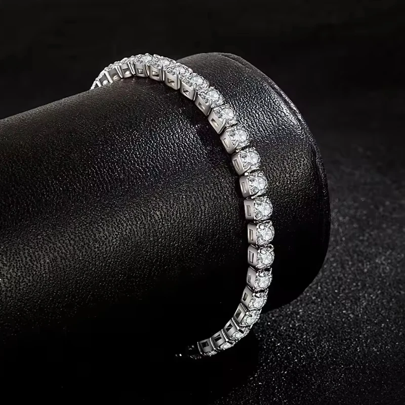 S925 Sterling Silver Bracelet Zirconia Tennis Ball Women Fashion Simple Engagement Wedding Charm Jewelry 4mm 16-20cm
S925 Sterling Silver Bracelet Zirconia Tennis Ball Women Fashion Simple Engagement Wedding Charm Jewelry 4mm 16-20cm