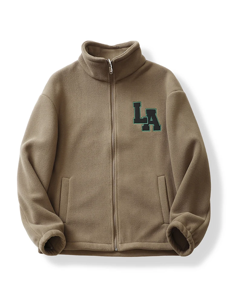 Thiened Double-sided Fce Jaet Men's Faion Stand Collar Embroidery Sweatirt Jaet Outerwear Warmth Autumn Winter
Thiened Double-sided Fce Jaet Men's Faion Stand Collar Embroidery Sweatirt Jaet Outerwear Warmth Autumn Winter