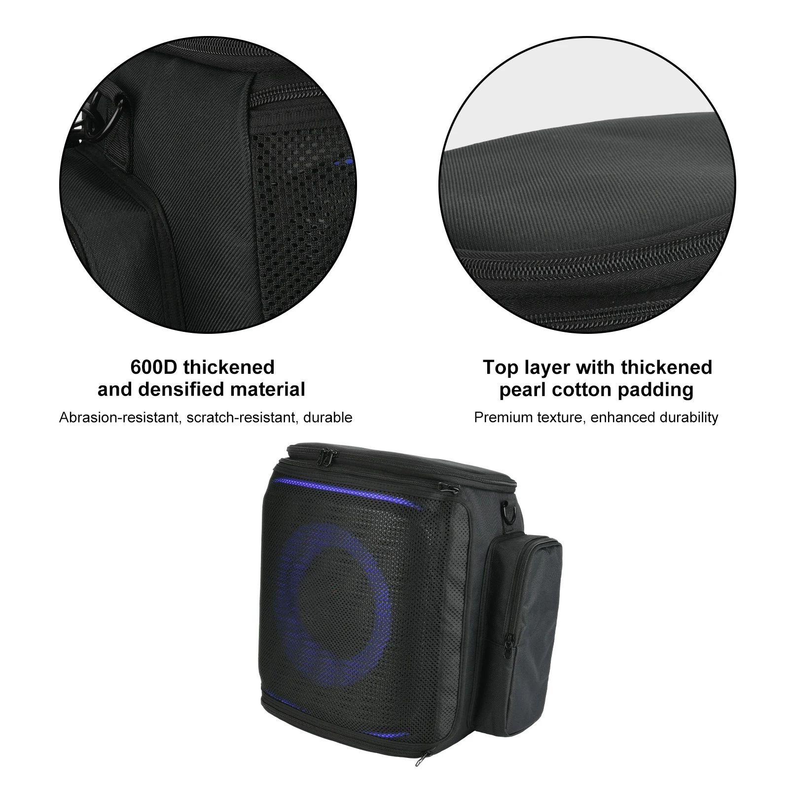 For JBL PartyBox Encore2 Speaker Dust Cover Large Capacity Portable Players Shoulder Bag for Microphone/Charging Cable/Charger
For JBL PartyBox Encore2 Speaker Dust Cover Large Capacity Portable Players Shoulder Bag for Microphone/Charging Cable/Charger