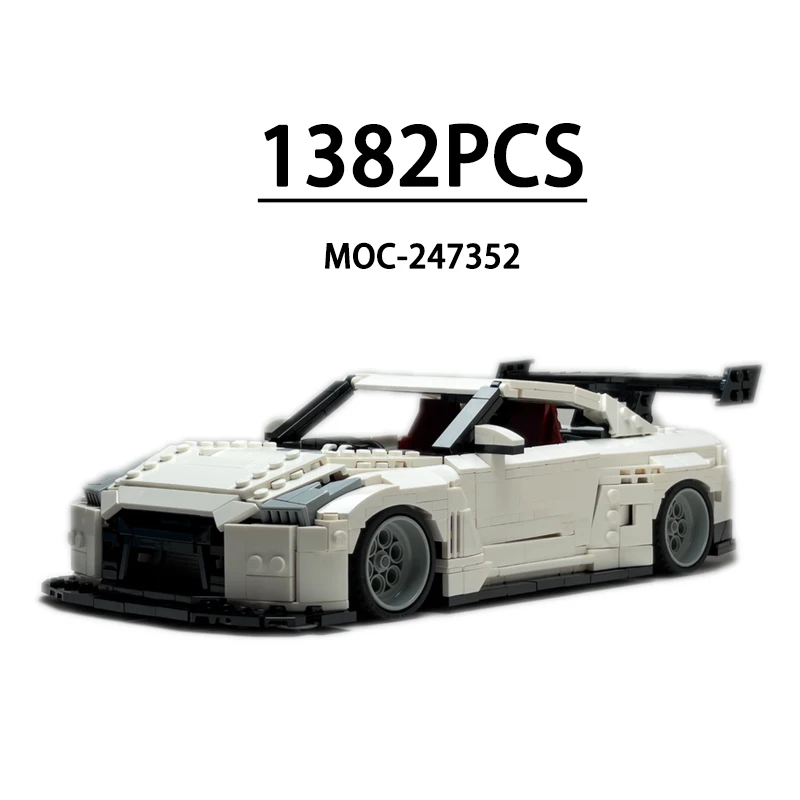 Building Block Set MOC-247352 Race Car Model R35 GTR 1382 Pieces Adult Birthday Toy Puzzle Toy, Christmas Gift
Building Block Set MOC-247352 Race Car Model R35 GTR 1382 Pieces Adult Birthday Toy Puzzle Toy, Christmas Gift