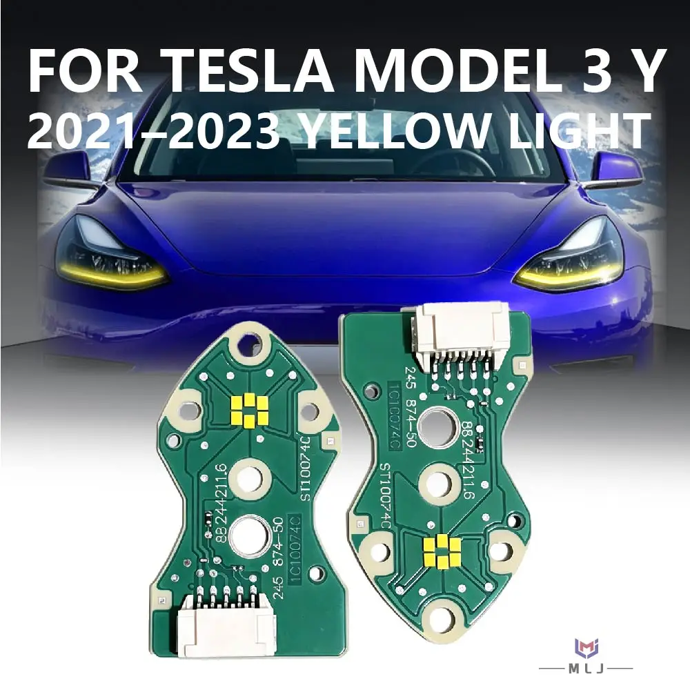 For Tesla Model 3 Model Y 2021 2022 2023 Headlight Yellow Light Source Chip DRL Light Source Board DRL Chip Car Accessories
For Tesla Model 3 Model Y 2021 2022 2023 Headlight Yellow Light Source Chip DRL Light Source Board DRL Chip Car Accessories