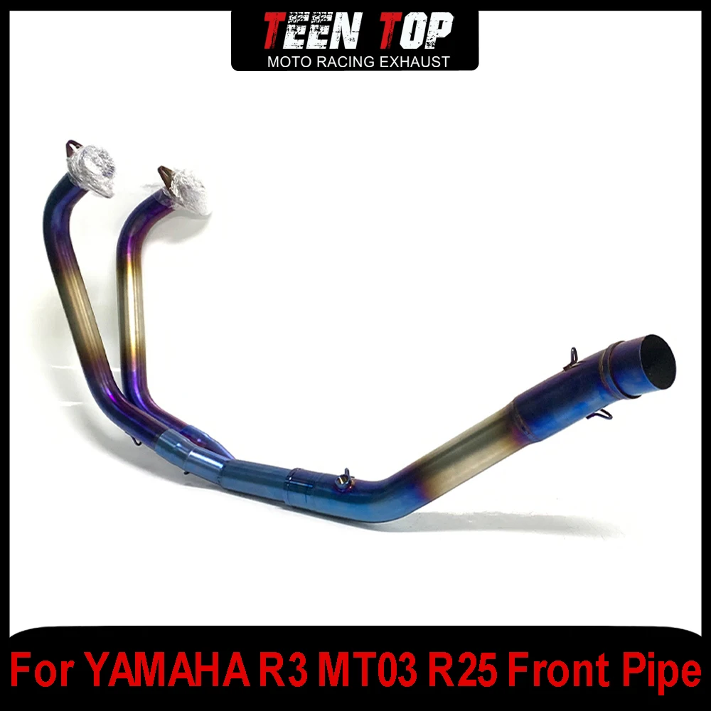 Stainless Steel Blue Motorcycle Exhaust Front Link Pipe For Yamaha R3 R25 Exhaust Elbow Moto Escape Full System YZF-MT03 51MM
Stainless Steel Blue Motorcycle Exhaust Front Link Pipe For Yamaha R3 R25 Exhaust Elbow Moto Escape Full System YZF-MT03 51MM