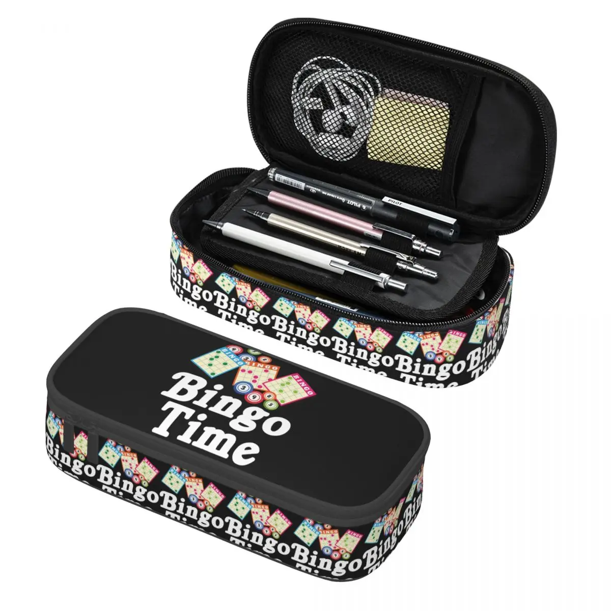 Funny Bingo Game Pencil Cases Pen Holder Storage Stationery Supplies Large Storage Pen Box Pencil Bag for Students
Funny Bingo Game Pencil Cases Pen Holder Storage Stationery Supplies Large Storage Pen Box Pencil Bag for Students