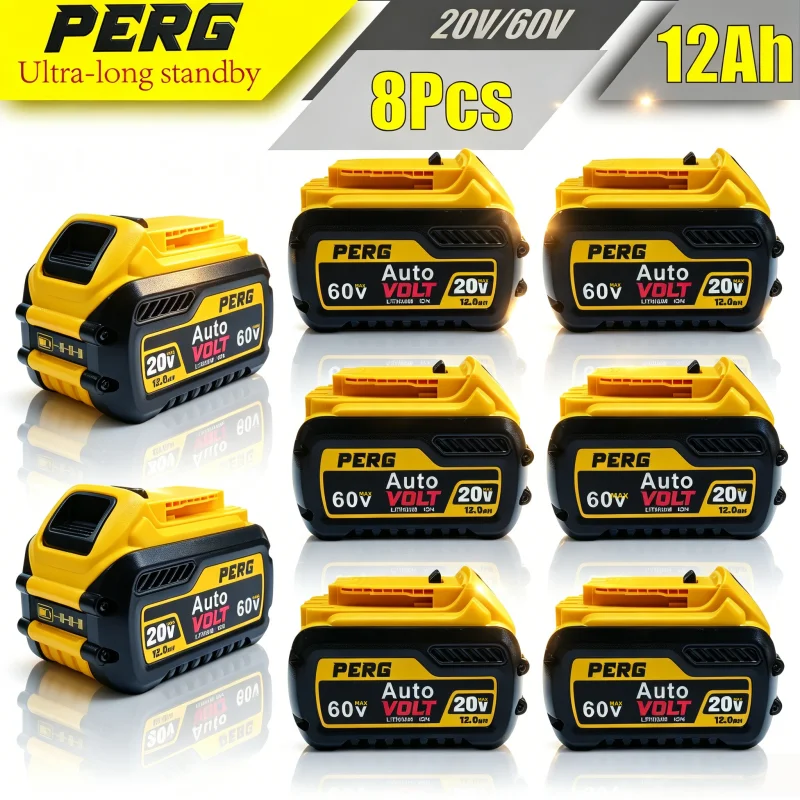 Suitable for DEWALT Flexvolt battery replacement 12Ah DCB612 DCB609 DCB206 DCB615, large capacity battery, built-in BMS multifunctional protection, suitable for Dewalt electric drill angle grinder sawing machine USA local shipment
Suitable for DEWALT Flexvolt battery replacement 12Ah DCB612 DCB609 DCB206 DCB615, large capacity battery, built-in BMS multifunctional protection, suitable for Dewalt electric drill angle grinder sawing machine USA local shipment