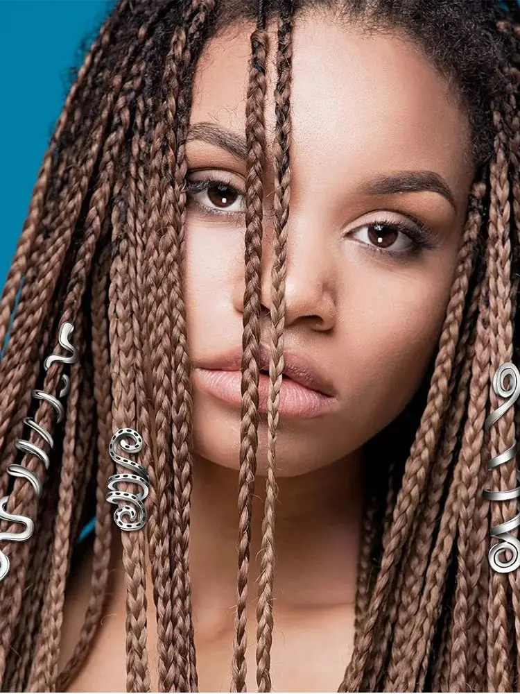 3/6 шт. модные ретро-трендовые плетеные аксессуары для дредов в форме змеи в качестве праздничного подарка для женщин
3/6 шт. модные ретро-трендовые плетеные аксессуары для дредов в форме змеи в качестве праздничного подарка для женщин