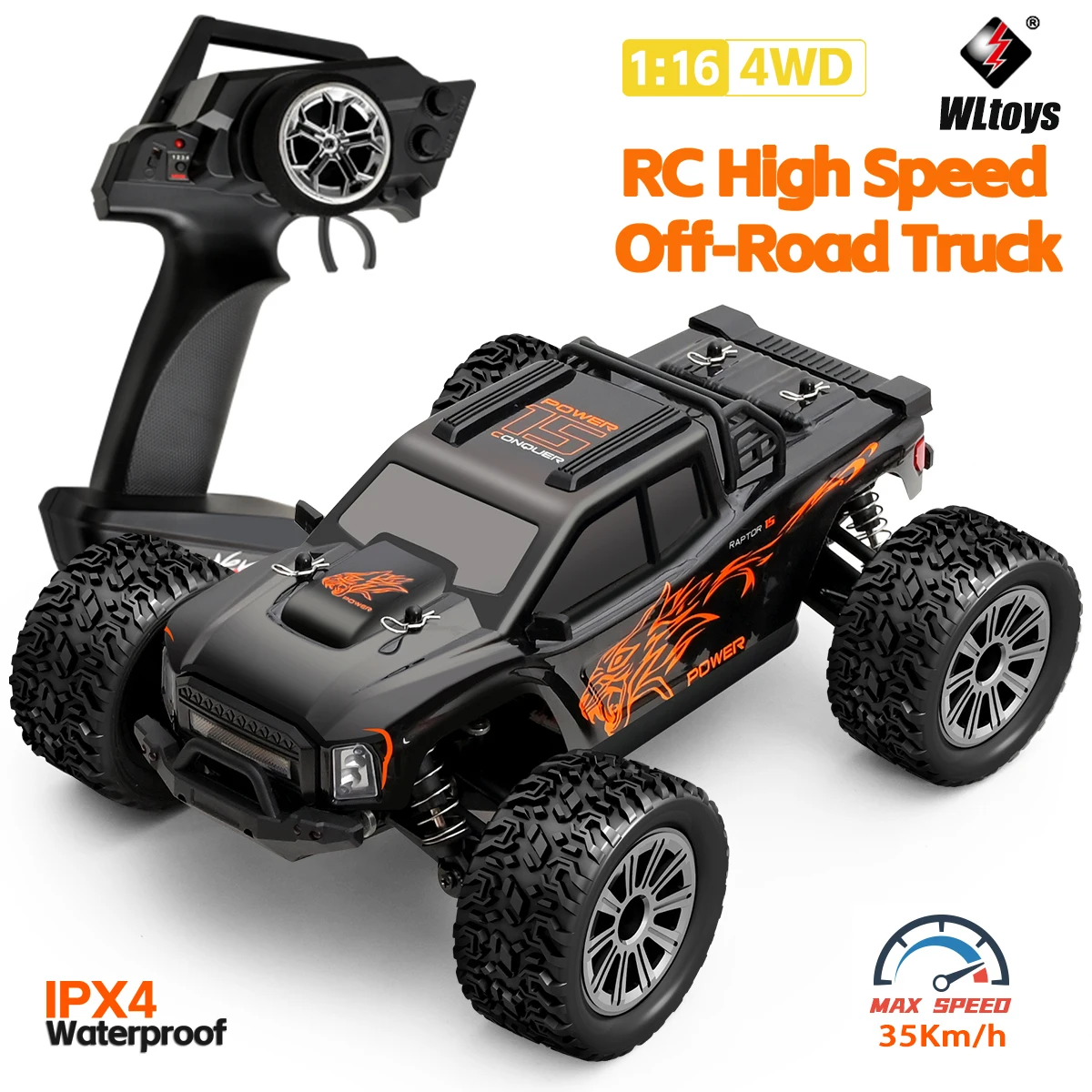 WLtoys 164018 1/16 Scale RC Car Off-Road 4WD Electric Remote Control Big Foot Climbing Truck with LED Lights High-Speed 2.4G
WLtoys 164018 1/16 Scale RC Car Off-Road 4WD Electric Remote Control Big Foot Climbing Truck with LED Lights High-Speed 2.4G