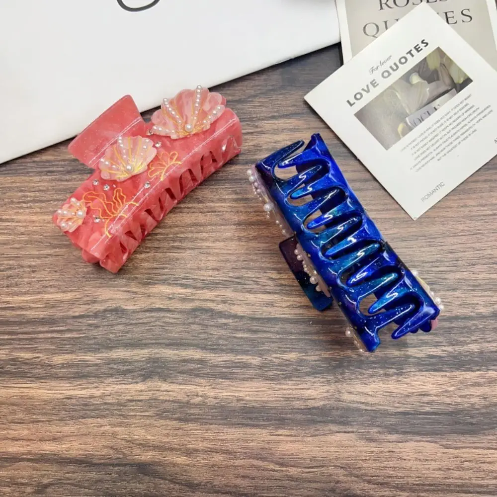 Creative Hairpin Ocean Style Hair Claw Large Size Cartoon Shell Hair Clip Marine Animals Acetic Acid Acrylic Square Grasp Beach
Creative Hairpin Ocean Style Hair Claw Large Size Cartoon Shell Hair Clip Marine Animals Acetic Acid Acrylic Square Grasp Beach