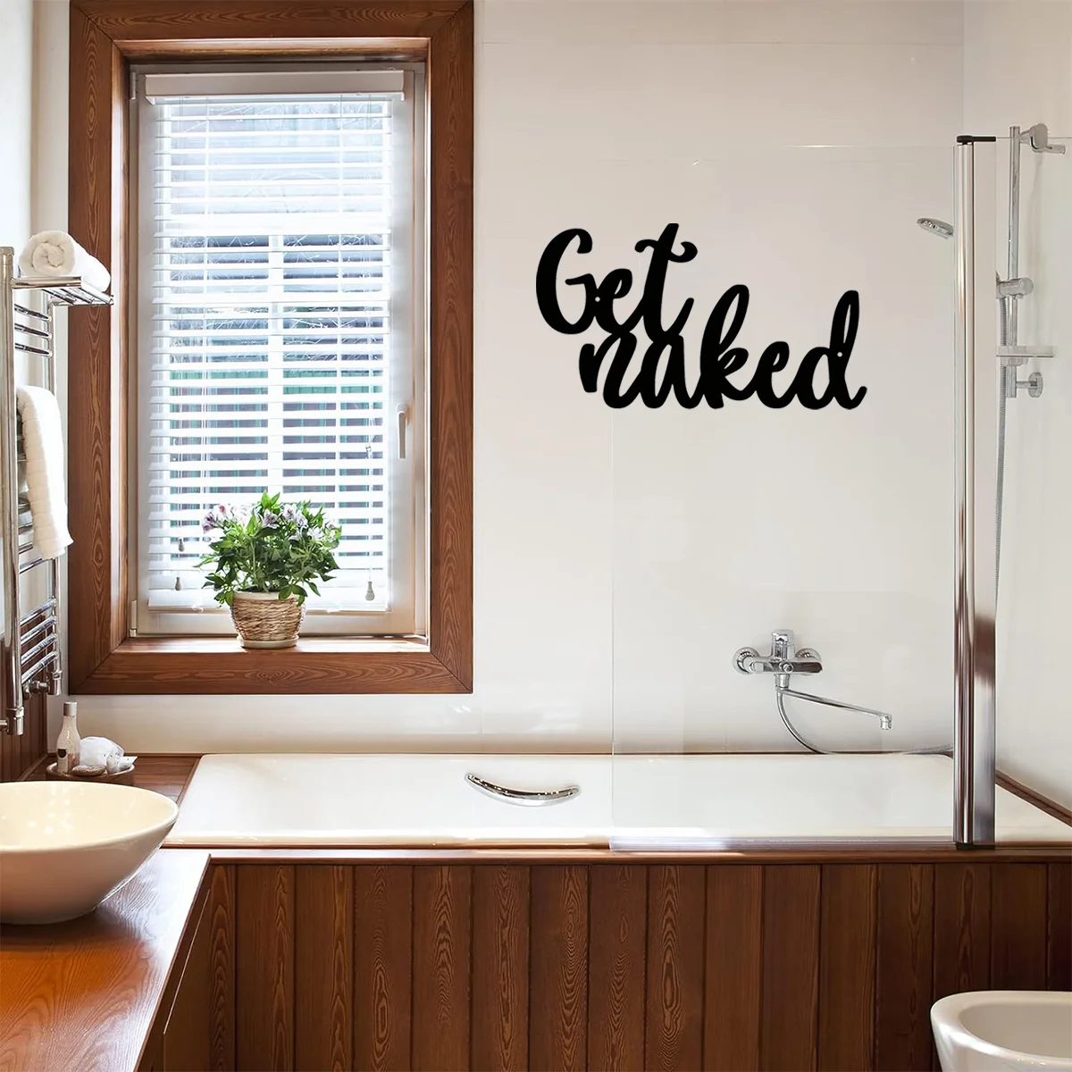 HELLOYOUNG Interesting Bathroom Wall Sign Decorations - Naked Metal Letter Sign Wall Mounted Farmhouse Bathroom Restroom Decora
HELLOYOUNG Interesting Bathroom Wall Sign Decorations - Naked Metal Letter Sign Wall Mounted Farmhouse Bathroom Restroom Decora