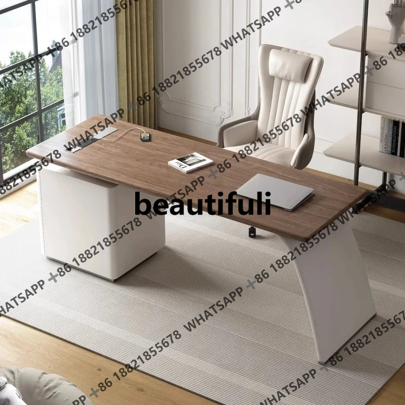 Italian minimalist walnut solid wood desk light luxury retro computer desk
Italian minimalist walnut solid wood desk light luxury retro computer desk