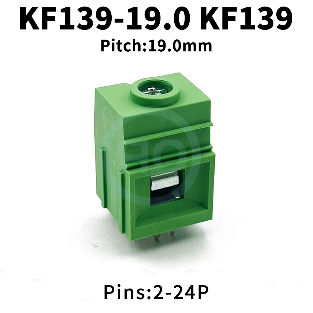 (10 pcs) KF139 19.0mm High Current Terminal Block 100A Screw Crimp Phoenix Splice KF139-19.0 Splicable 2-24Pin
(10 pcs) KF139 19.0mm High Current Terminal Block 100A Screw Crimp Phoenix Splice KF139-19.0 Splicable 2-24Pin