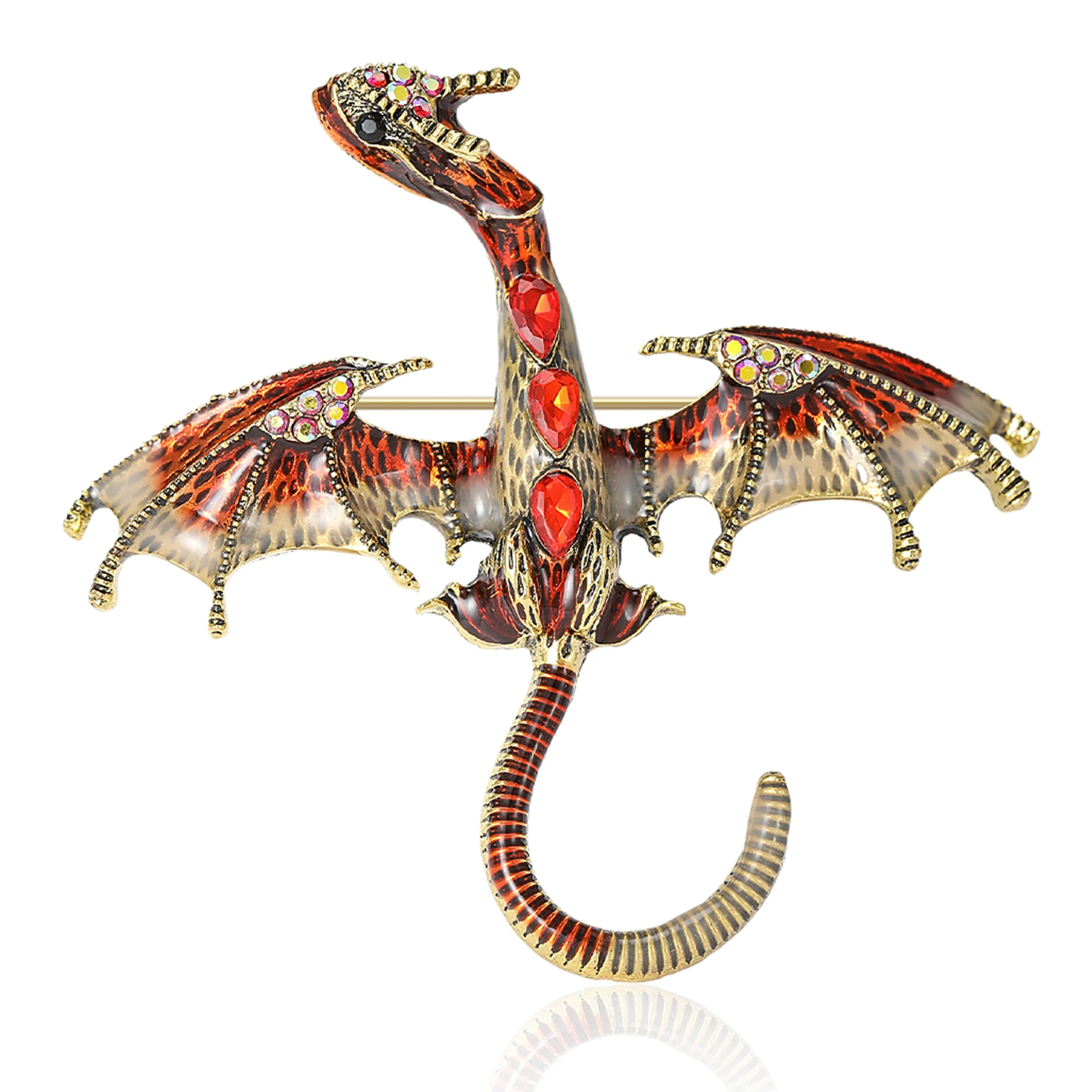 Luxury Enamel Dragon Brooches for Women Unisex Rhinestone Animal Pins Casual Party Accessories Vintage Gifts Friends Decoration
Luxury Enamel Dragon Brooches for Women Unisex Rhinestone Animal Pins Casual Party Accessories Vintage Gifts Friends Decoration