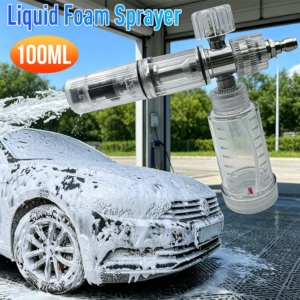 Adjustable Car Wash Foam Cannon Transparent 4500 PSI High Pressure Foam Lance Blaster for Pressure Washer Car Detailing
Adjustable Car Wash Foam Cannon Transparent 4500 PSI High Pressure Foam Lance Blaster for Pressure Washer Car Detailing