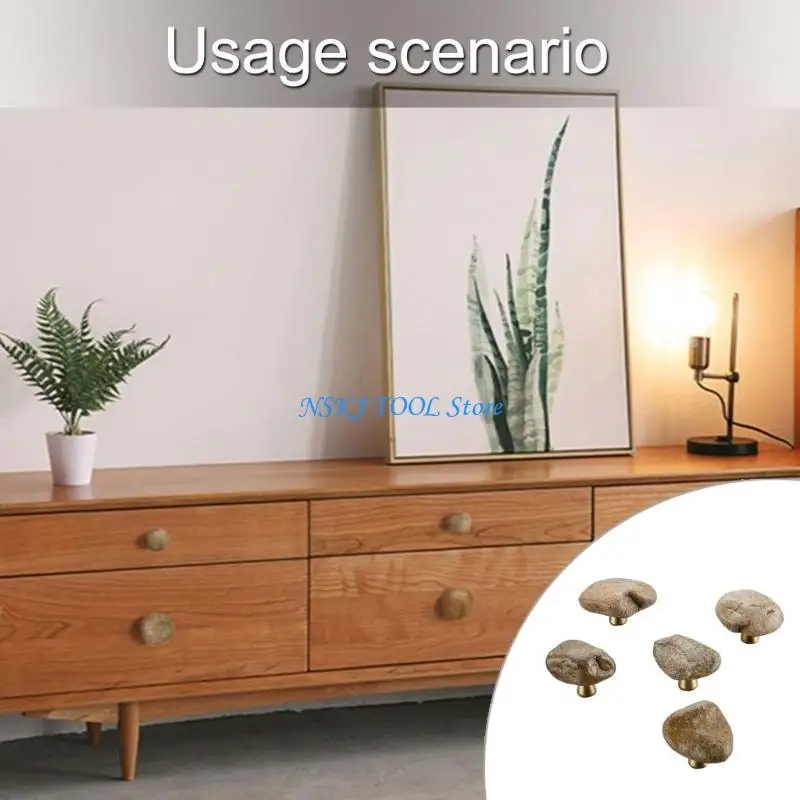 L8RC 5Pcs Elegant Drawer Door Pulls Cobblestone Handles Home Furniture Hardware
L8RC 5Pcs Elegant Drawer Door Pulls Cobblestone Handles Home Furniture Hardware