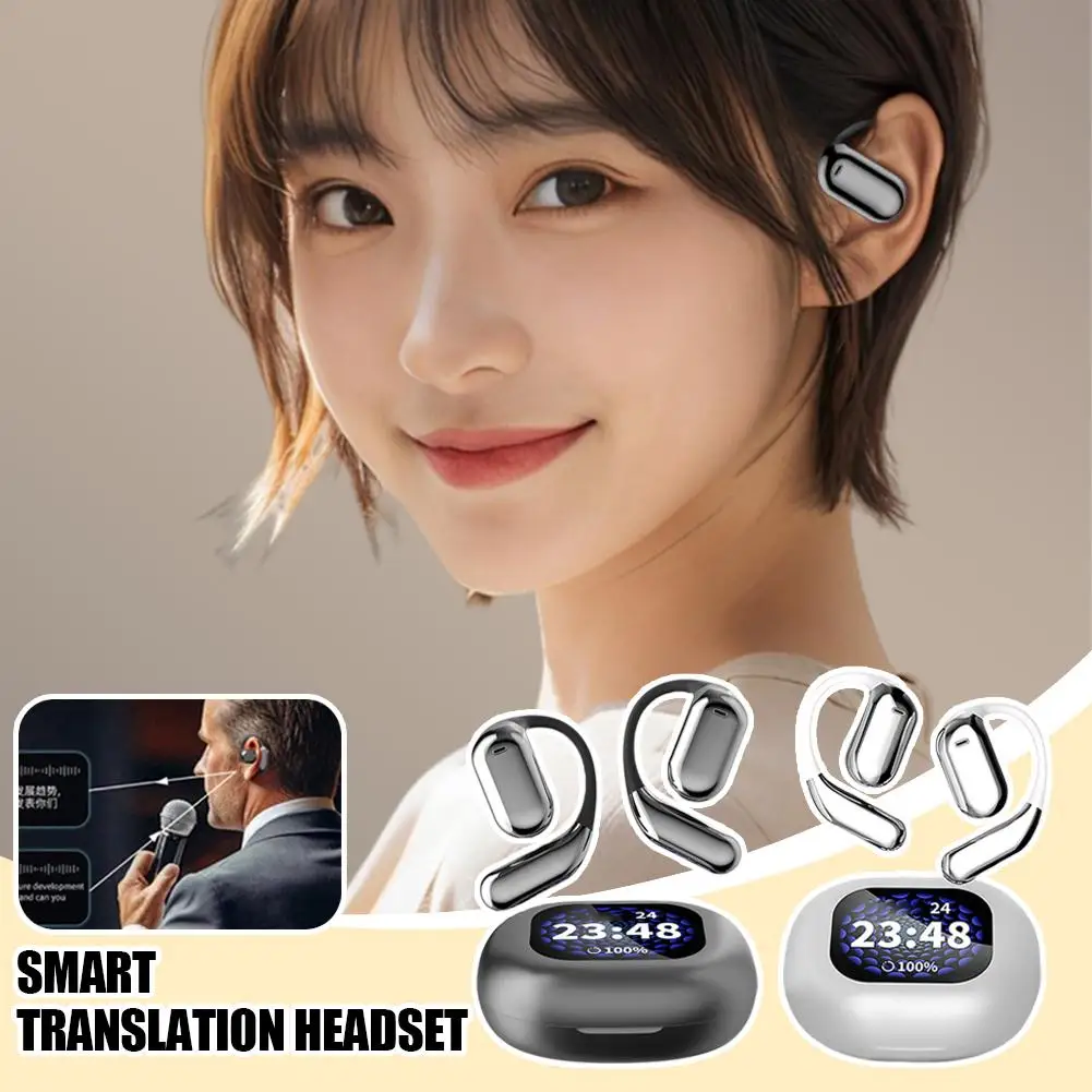 Ai Translation Bluetooth Earphones Lcd Full-color Game Screen Stereo Sports Headphones Hifi Open Earbuds Ear A7x8
Ai Translation Bluetooth Earphones Lcd Full-color Game Screen Stereo Sports Headphones Hifi Open Earbuds Ear A7x8