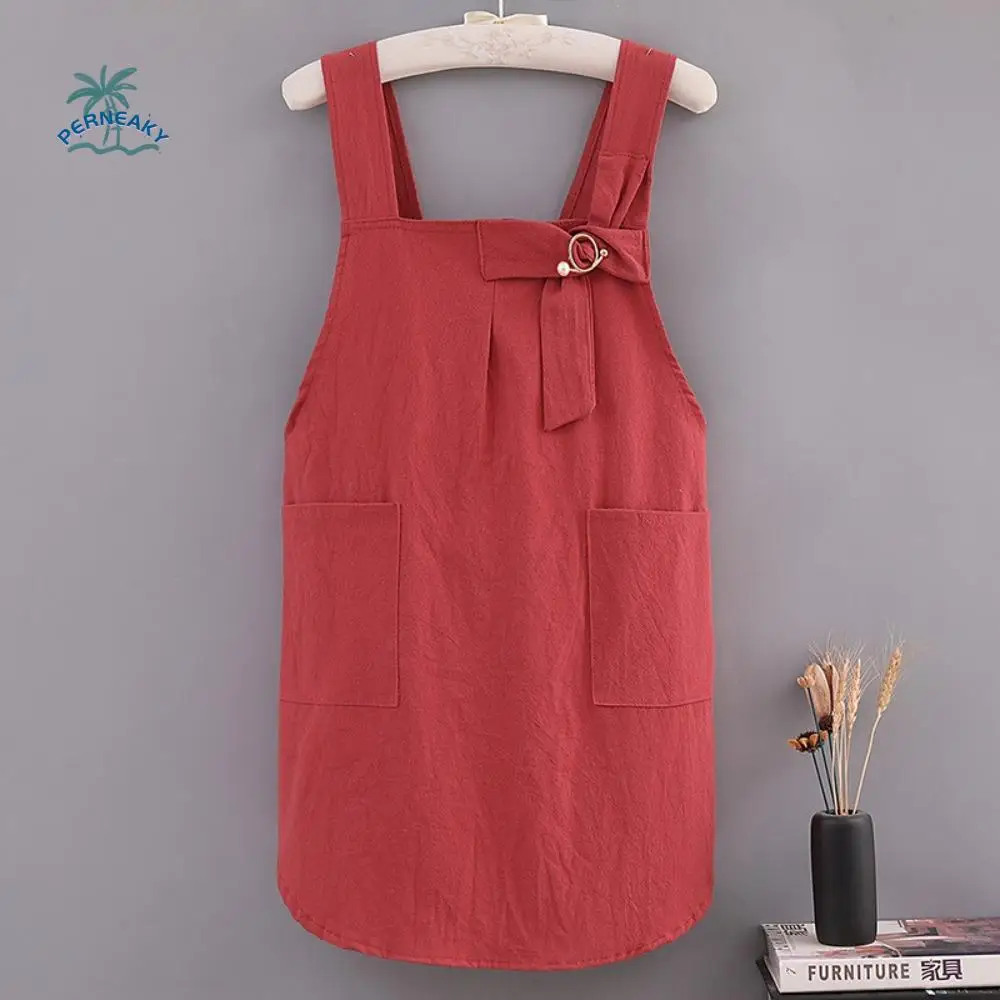 Stylish Cotton Kitchen Apron Loose Dirt Resistant Home Cooking Apron Adjustable Cross Straps Korean Work Clothes Women
Stylish Cotton Kitchen Apron Loose Dirt Resistant Home Cooking Apron Adjustable Cross Straps Korean Work Clothes Women
