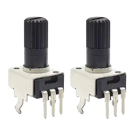 10ชิ้น RV09แนวตั้ง12.5มม. เพลา1K 2K 5K 10K 20K 50K 100K 0932 9ประเภทซีล3pin ตัวต้านทานปรับได้