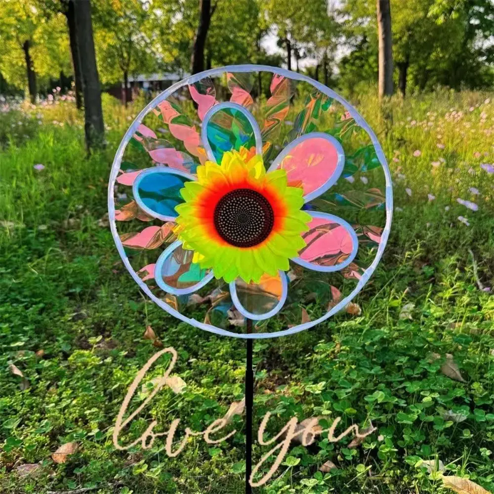 Multistyles Sunflower Windmill Colorful Double-layer Turntable Diameter 27/28/38cm Stake Standing Lawn Flower Pinwheel PVC
Multistyles Sunflower Windmill Colorful Double-layer Turntable Diameter 27/28/38cm Stake Standing Lawn Flower Pinwheel PVC