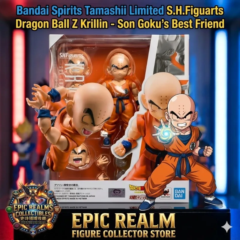 Bandai Genuine 100% Original SHF Krillin Action Figure - Son Goku's Old Friend Dragon Ball Anime Collectible Model Toy
Bandai Genuine 100% Original SHF Krillin Action Figure - Son Goku's Old Friend Dragon Ball Anime Collectible Model Toy