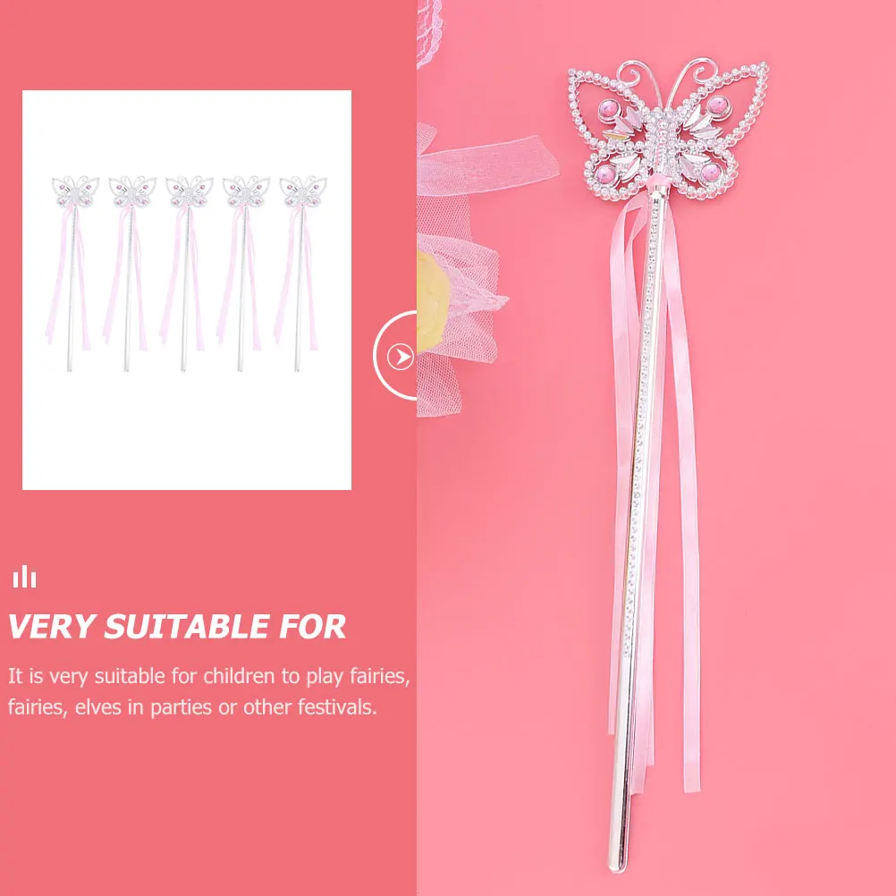 5pcs Pink Butterfly Fairy Decorative Sticks for Girls Party Creative Props Bright Easy Grasp Comfortable Exquisite Match
5pcs Pink Butterfly Fairy Decorative Sticks for Girls Party Creative Props Bright Easy Grasp Comfortable Exquisite Match