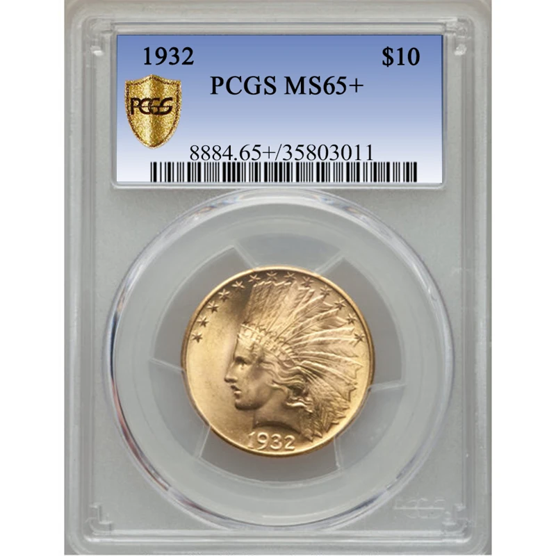 1932 USA Indian $10 Gold Coins Eagle Coin Collectibles Coins Sealed in Boxes monedas Graded Case Holder NGC PCGS MS65+
1932 USA Indian $10 Gold Coins Eagle Coin Collectibles Coins Sealed in Boxes monedas Graded Case Holder NGC PCGS MS65+