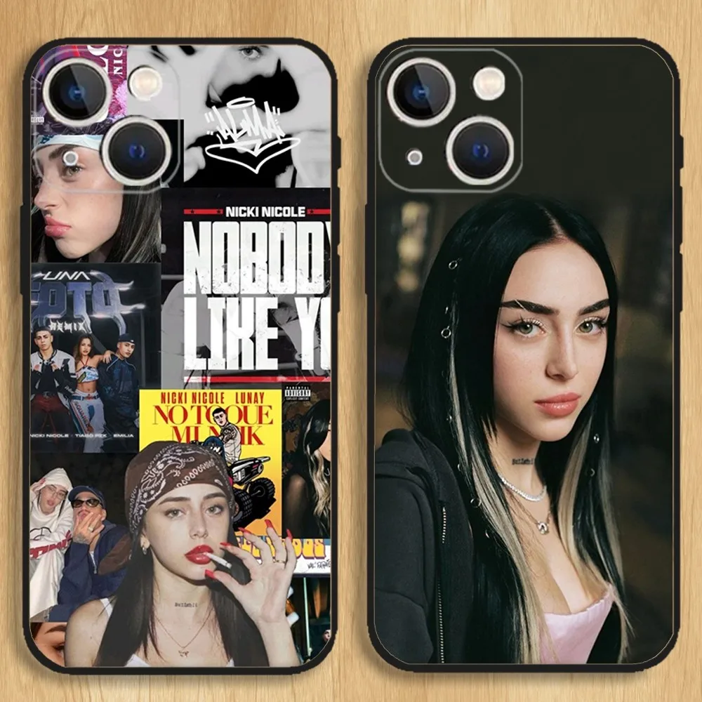 Nicki Nicole Singer Phone Case For iPhone15,14,13,12,11,Pro,Max,Plus,Mini,X,XS,XR,8,7,6,S,Plus,SE Soft Black Case
Nicki Nicole Singer Phone Case For iPhone15,14,13,12,11,Pro,Max,Plus,Mini,X,XS,XR,8,7,6,S,Plus,SE Soft Black Case