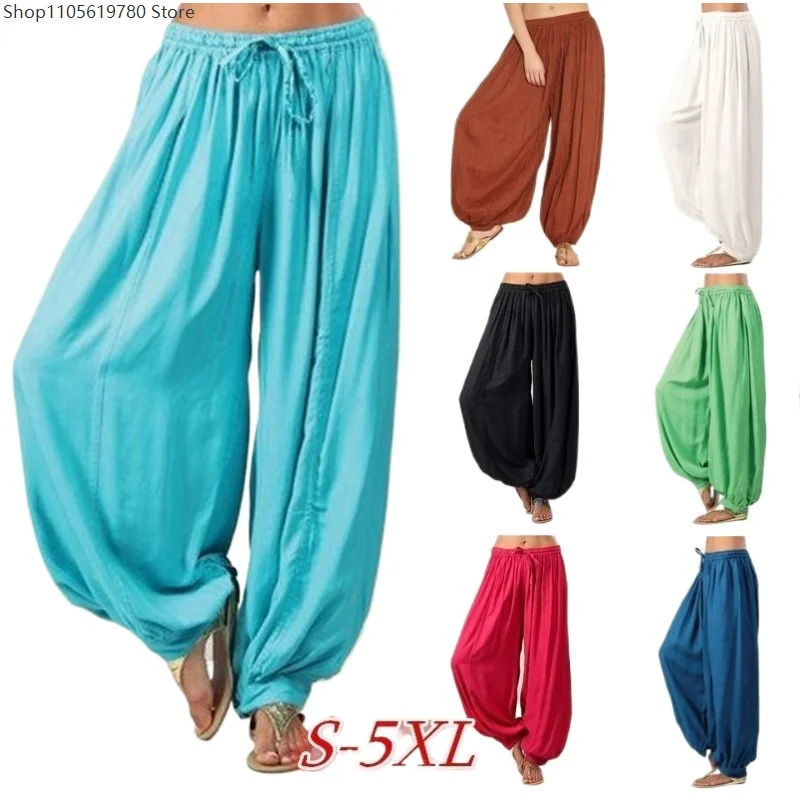 Summer Women's Casual Harem Pants Plus Size Solid Sports Baggy Hippie Workout Loose Trousers Sweatpants Trousers Female S-5XL
Summer Women's Casual Harem Pants Plus Size Solid Sports Baggy Hippie Workout Loose Trousers Sweatpants Trousers Female S-5XL