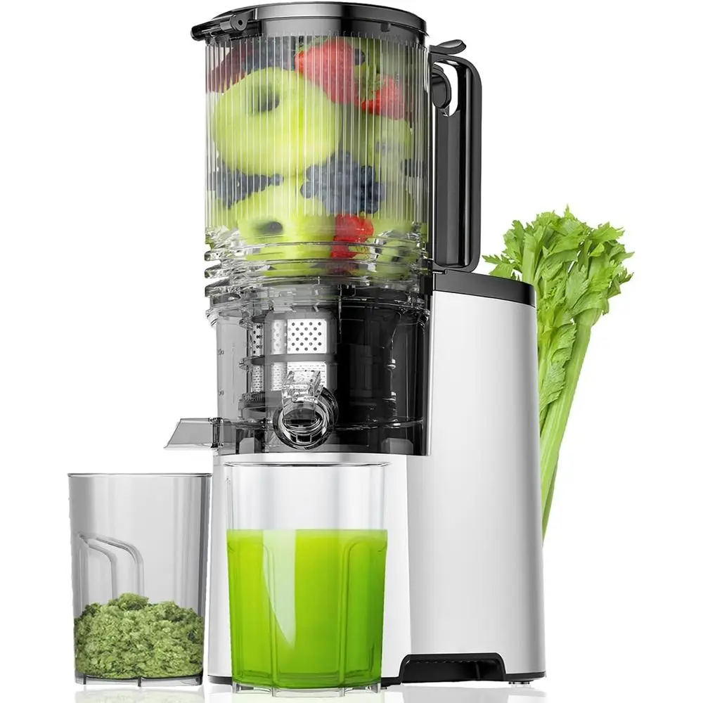 Cold PrJuicer, 5.8" Wide eed Chute Juice Extractor hine with 400W, High Juice Yield, Slow Masticating Juicer or Whole Vegetables
Cold PrJuicer, 5.8" Wide eed Chute Juice Extractor hine with 400W, High Juice Yield, Slow Masticating Juicer or Whole Vegetables