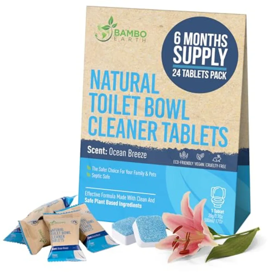 Natural Toilet Bowl Cleaning Tablets - Eco Friendly Products and Cleaning Supplies Bathroom Cleaner Refill Tablet Pack Of 12/24
Natural Toilet Bowl Cleaning Tablets - Eco Friendly Products and Cleaning Supplies Bathroom Cleaner Refill Tablet Pack Of 12/24