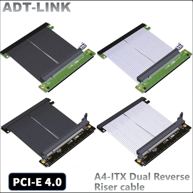Кабель-переходник ADT-Link Reverse PCIe 4,0 16X, графическая видеокарта, GPU Gen4, удлинитель, Суперскоростной переходник PCIE для ITX A4
Кабель-переходник ADT-Link Reverse PCIe 4,0 16X, графическая видеокарта, GPU Gen4, удлинитель, Суперскоростной переходник PCIE для ITX A4