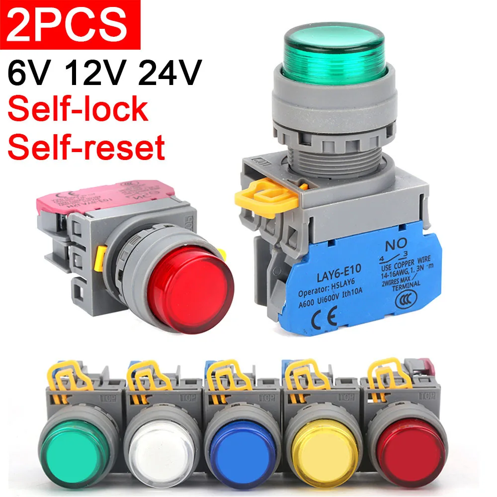 2 шт. кнопочный переключатель со светом LAY6H-10D, светодиодный самоблокирующийся с высоким напором, самосброс, Jog Start, 22 мм, красный, зеленый
2 шт. кнопочный переключатель со светом LAY6H-10D, светодиодный самоблокирующийся с высоким напором, самосброс, Jog Start, 22 мм, красный, зеленый