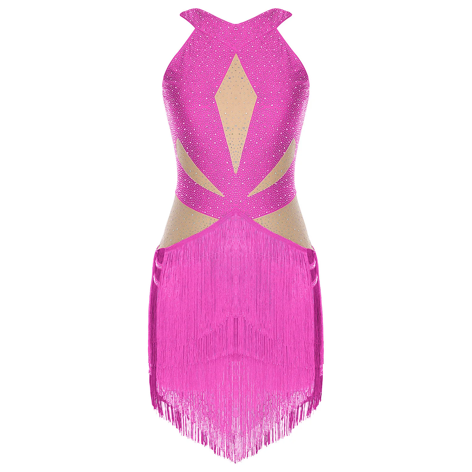Tassel Latin Tango Dance Leotards for Womens Chacha Rumba Samba Costumes Rhinestones Backless Contrast Color Bodysuits Jumpsuits
Tassel Latin Tango Dance Leotards for Womens Chacha Rumba Samba Costumes Rhinestones Backless Contrast Color Bodysuits Jumpsuits