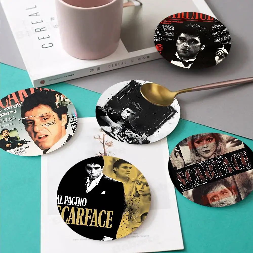 Crime Movie S-Scarface Coasters Suitable For Daily Family Gathering Decoration, Kitchen, Anti-slip Wooden Coasters
Crime Movie S-Scarface Coasters Suitable For Daily Family Gathering Decoration, Kitchen, Anti-slip Wooden Coasters