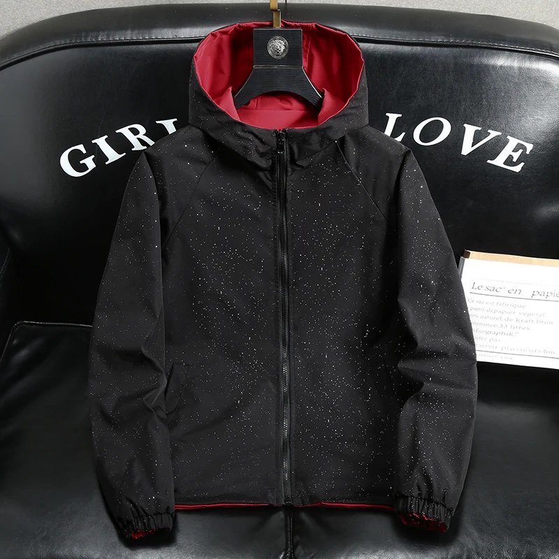 Двусторонняя одежда, мужская куртка, повседневная длинная куртка с капюшоном, весенняя новинка, молодежная мода, свободная посадка без бренда, против морщин
Двусторонняя одежда, мужская куртка, повседневная длинная куртка с капюшоном, весенняя новинка, молодежная мода, свободная посадка без бренда, против морщин