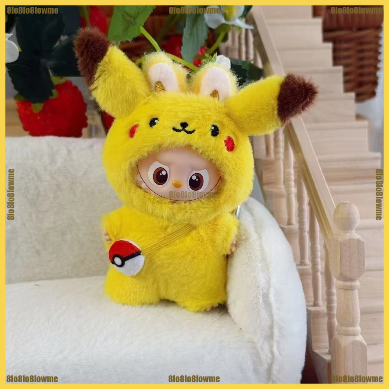 Kawaii 10cm Dolls Clothes for Labubu 4.0 Cartoon Pikachu Bulbasaur Outfit with Bag Mini Plush Doll Clothing Accessories Gift
Kawaii 10cm Dolls Clothes for Labubu 4.0 Cartoon Pikachu Bulbasaur Outfit with Bag Mini Plush Doll Clothing Accessories Gift