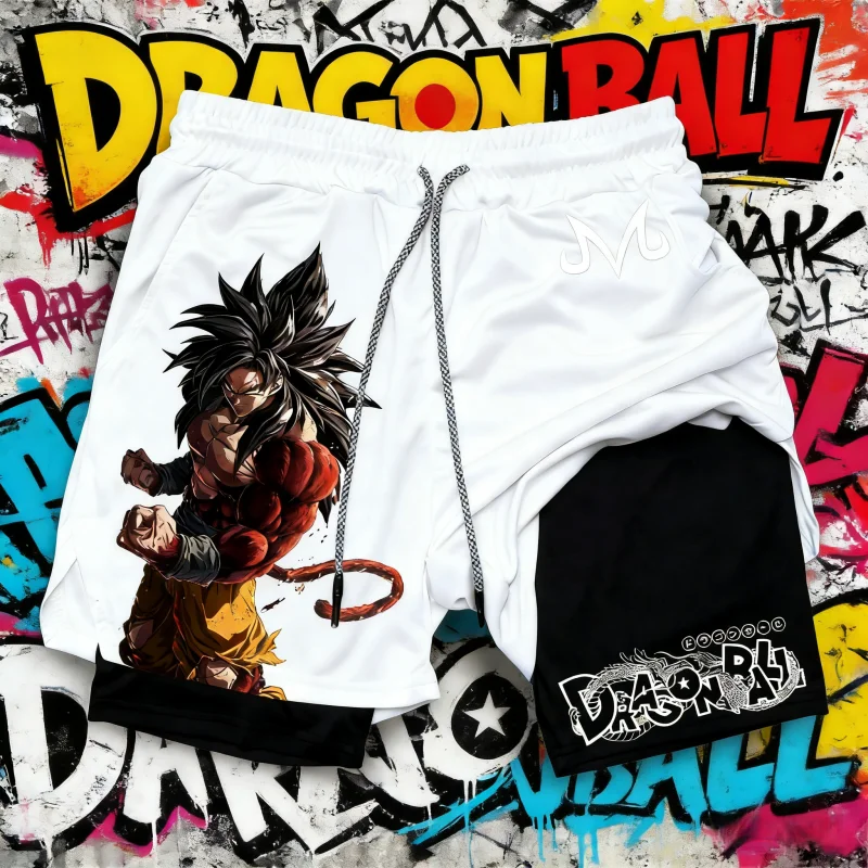 Мужские шорты Dragon Ball Super Saiyan 4 Goku, двухслойные, быстросохнущие, для фитнеса и бега, свободного кроя, больших размеров, повседневные, лето 2026
Мужские шорты Dragon Ball Super Saiyan 4 Goku, двухслойные, быстросохнущие, для фитнеса и бега, свободного кроя, больших размеров, повседневные, лето 2026