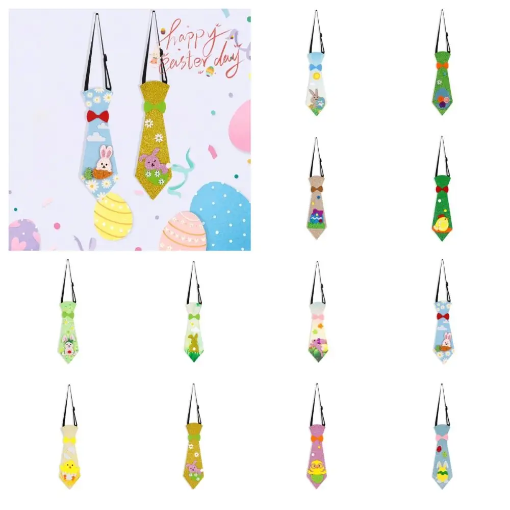Creative Egg Pattern Easter Rabbit Tie Shiny Chick Easter Party Decoration Adjustable Colorful Cartoon Tie Easter Supplies
Creative Egg Pattern Easter Rabbit Tie Shiny Chick Easter Party Decoration Adjustable Colorful Cartoon Tie Easter Supplies