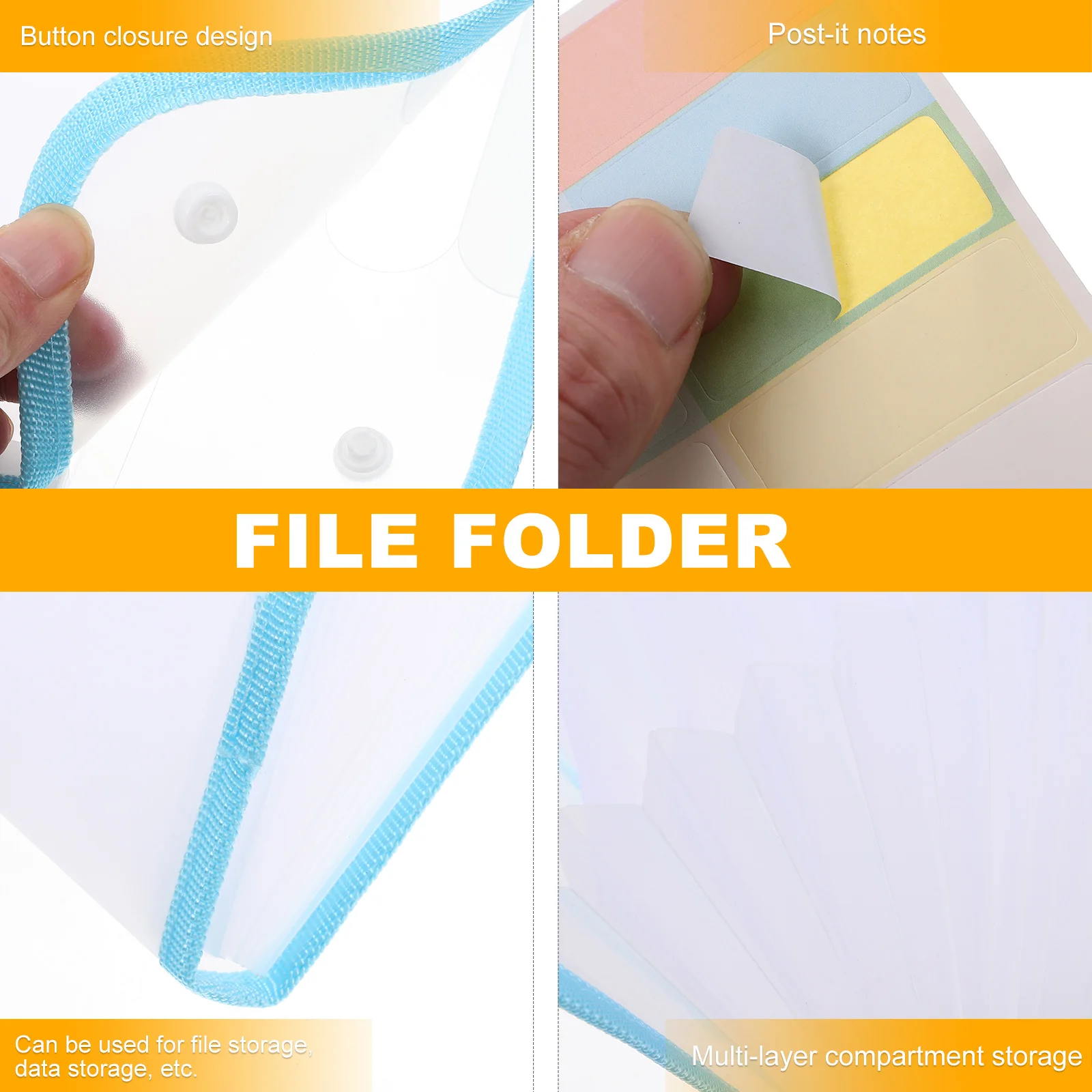 Portable File Folder Bag A4 Plastic Multi-layer Organizer for Documents Bills Statements Home Office Travel Sorter File
Portable File Folder Bag A4 Plastic Multi-layer Organizer for Documents Bills Statements Home Office Travel Sorter File