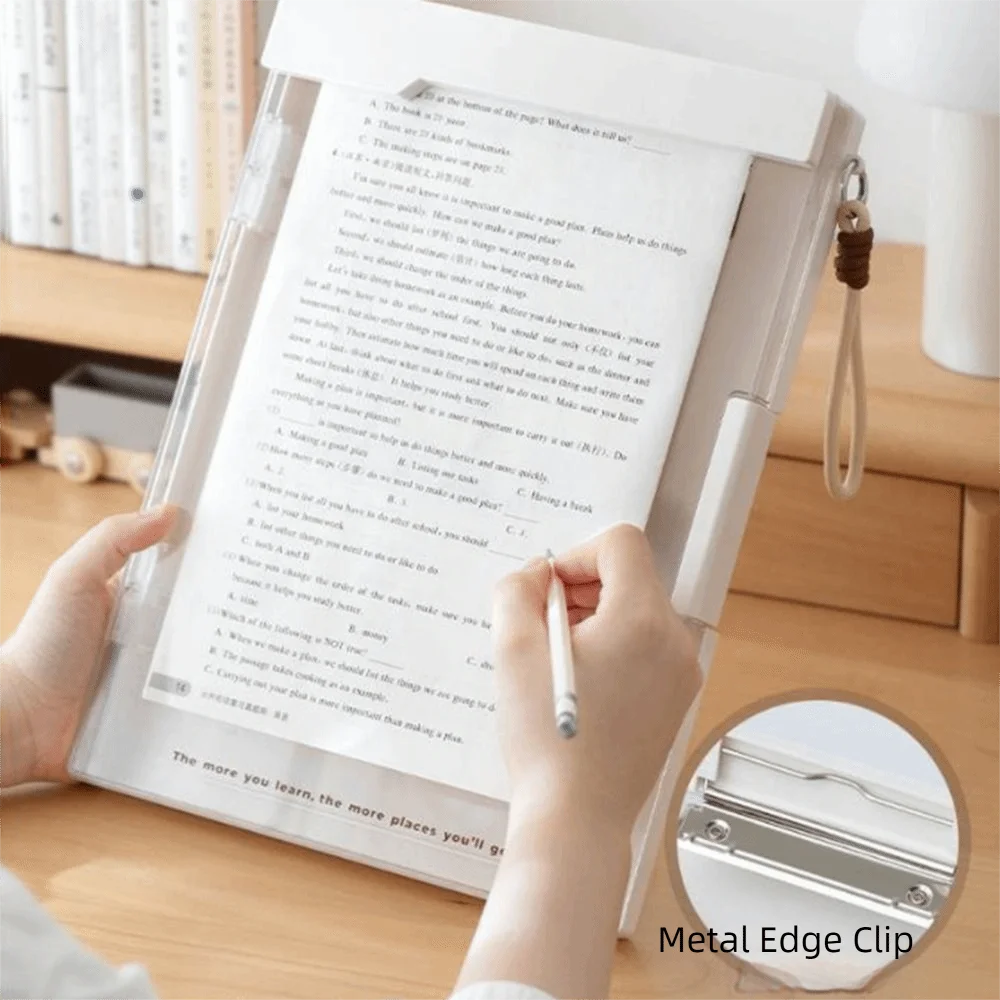 Thickened PP Document Folder Large Capacity Impact-Resistant Writing Pad Folder Heavy Duty with Metal Clip File Storage Box Home
Thickened PP Document Folder Large Capacity Impact-Resistant Writing Pad Folder Heavy Duty with Metal Clip File Storage Box Home