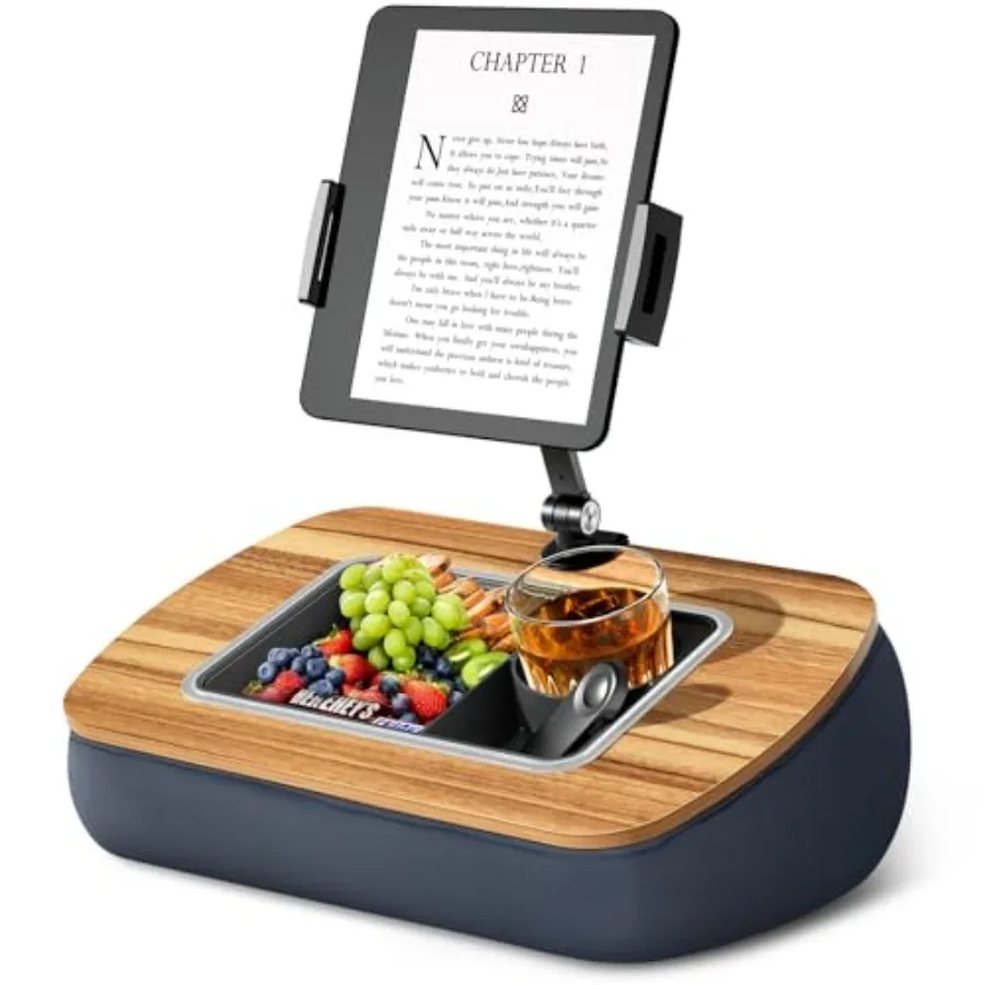 Tablet Pillow Stand for Lap Use, Adjustable iPad Holder with Snack Bowl, 360° Rotating Clip for 4.7-13" Kindle, Phone, Tablet.I
Tablet Pillow Stand for Lap Use, Adjustable iPad Holder with Snack Bowl, 360° Rotating Clip for 4.7-13" Kindle, Phone, Tablet.I