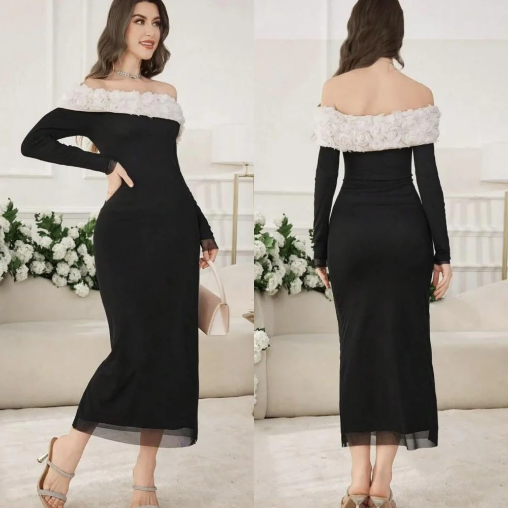 Customized Simple Sizes Available Jersey Pleat Flower Straight Off-the-shoulder Midi Dresses Bespoke Occasion Dresses Exquisite
Customized Simple Sizes Available Jersey Pleat Flower Straight Off-the-shoulder Midi Dresses Bespoke Occasion Dresses Exquisite