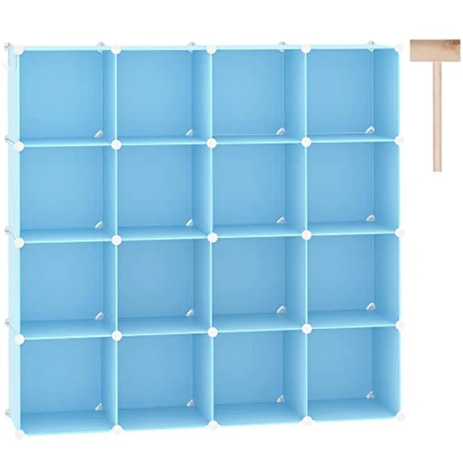 16-Cube Modular Storage Organizer Shelves with Adjustable Design for Home and Bedroom Ideal for DIY Closet Organization Compact
16-Cube Modular Storage Organizer Shelves with Adjustable Design for Home and Bedroom Ideal for DIY Closet Organization Compact