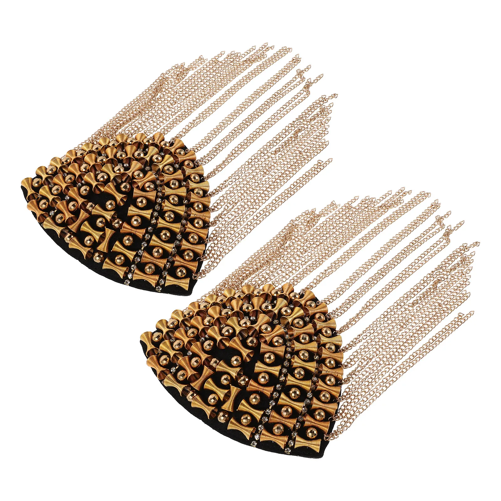 1Pair Punk Tassel Chain Sequin Epaulettes Gothic Retro Metal Shoulder Badge for Concert Cosplay Party Accessories
1Pair Punk Tassel Chain Sequin Epaulettes Gothic Retro Metal Shoulder Badge for Concert Cosplay Party Accessories