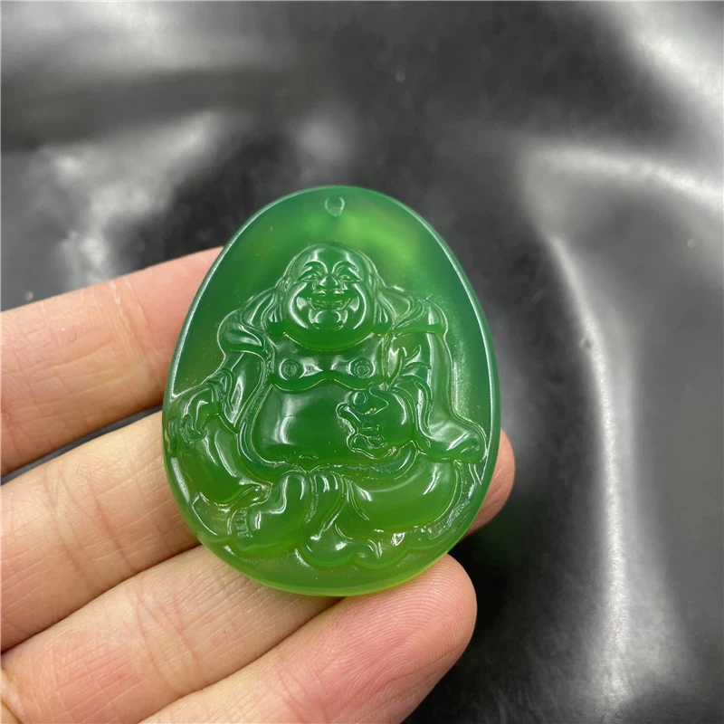 Large Maitreya Women, Green Agate Big Belly Buddha , Jade Pendant
Large Maitreya Women, Green Agate Big Belly Buddha , Jade Pendant