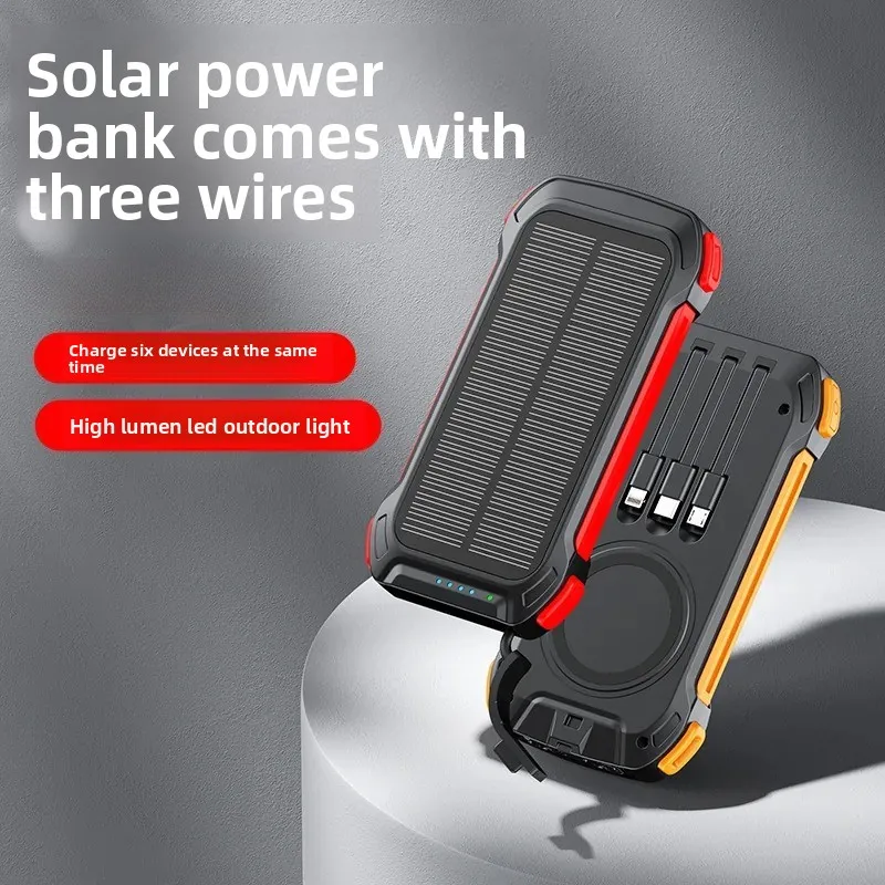 20000mAh 5V Portable Power Bank for Solar Charging Outdoor Dual LED Lights Built-in Cable Wireless Charging
20000mAh 5V Portable Power Bank for Solar Charging Outdoor Dual LED Lights Built-in Cable Wireless Charging